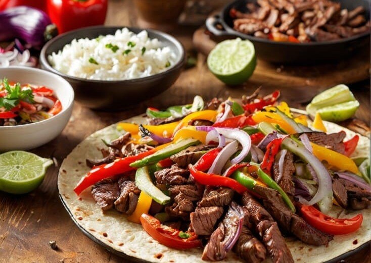 Beef Strip Fajitas
